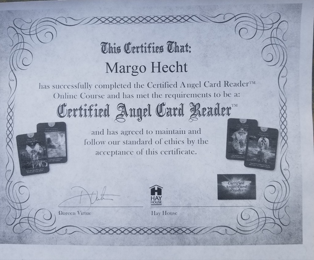 Angel Card Reading Certificate